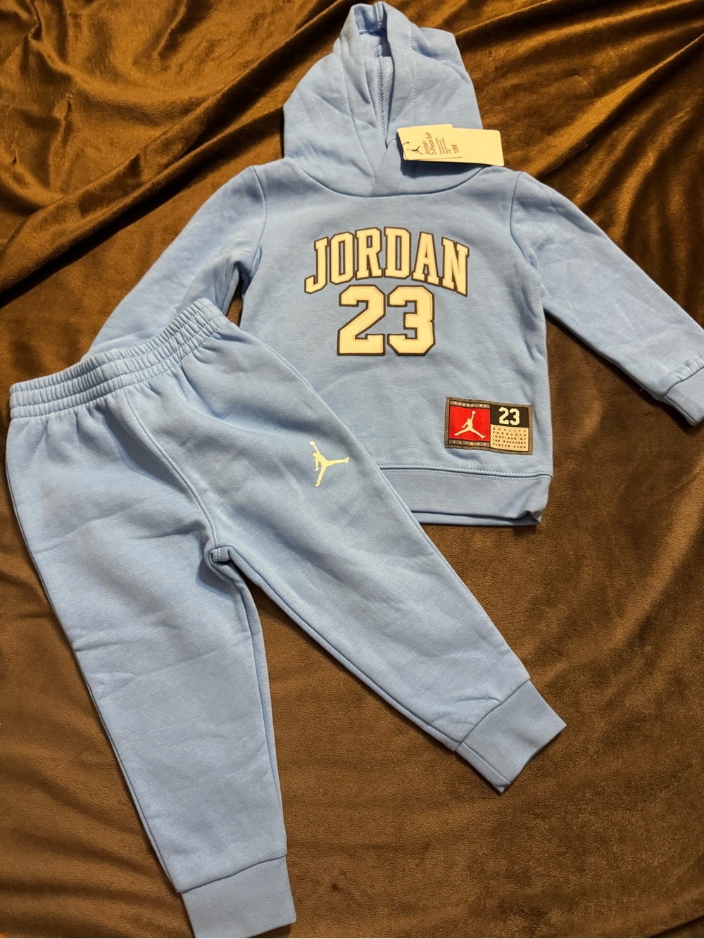Jordan Light Blue '23 Hoodie & Jogger Set for Kids